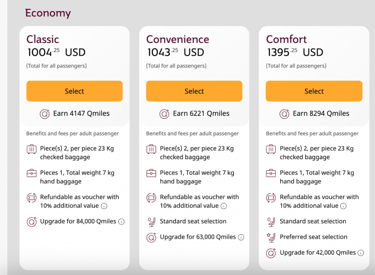 Qatar Airways Economy: Your Flight, Your Way